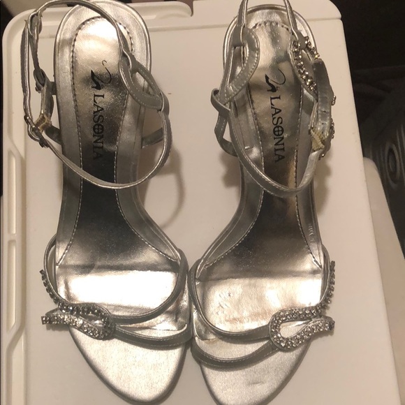 lasonia Shoes - Silver heels